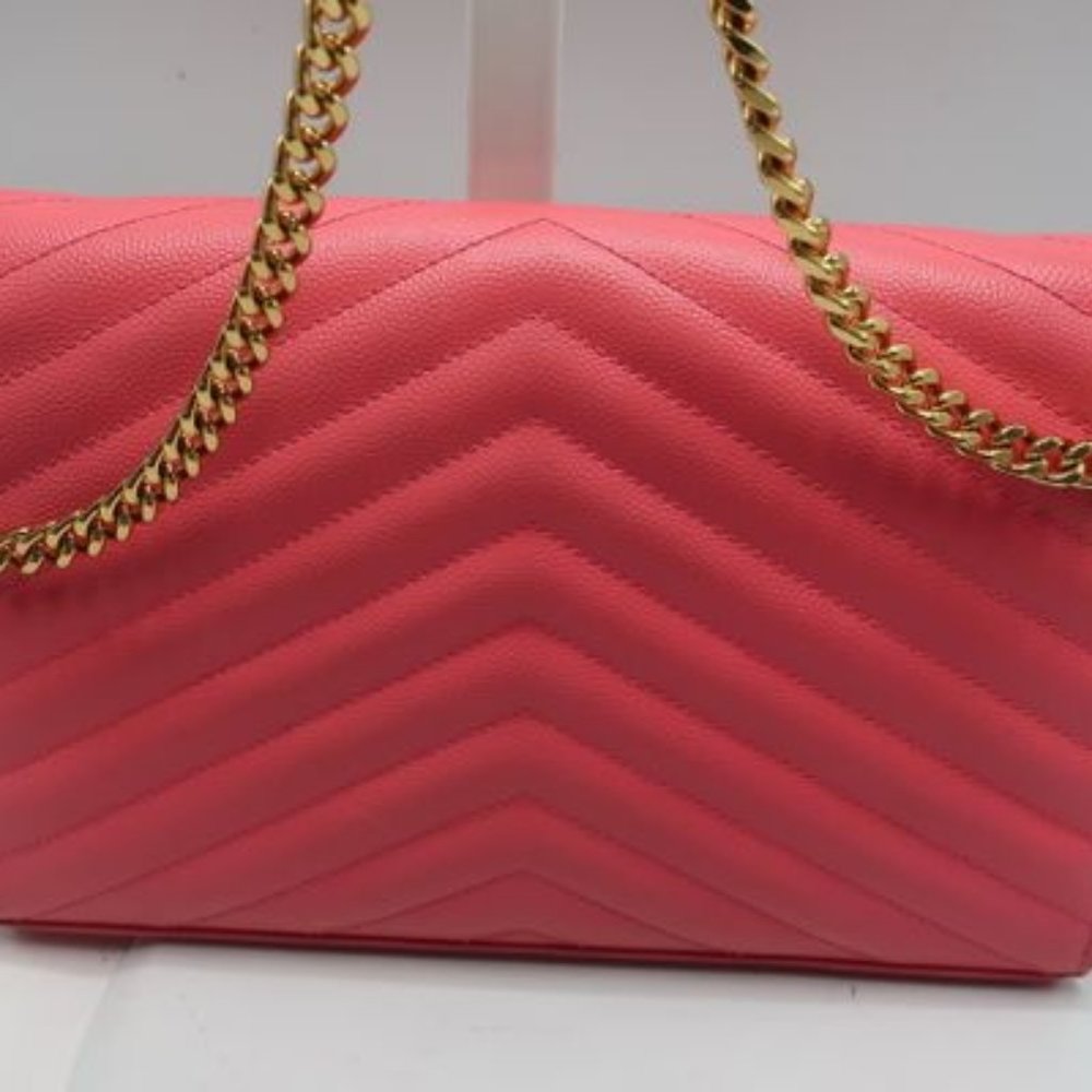 *SOLD*Authentic YSL Hot Pink Quilted Bag - Picture 7 of 8